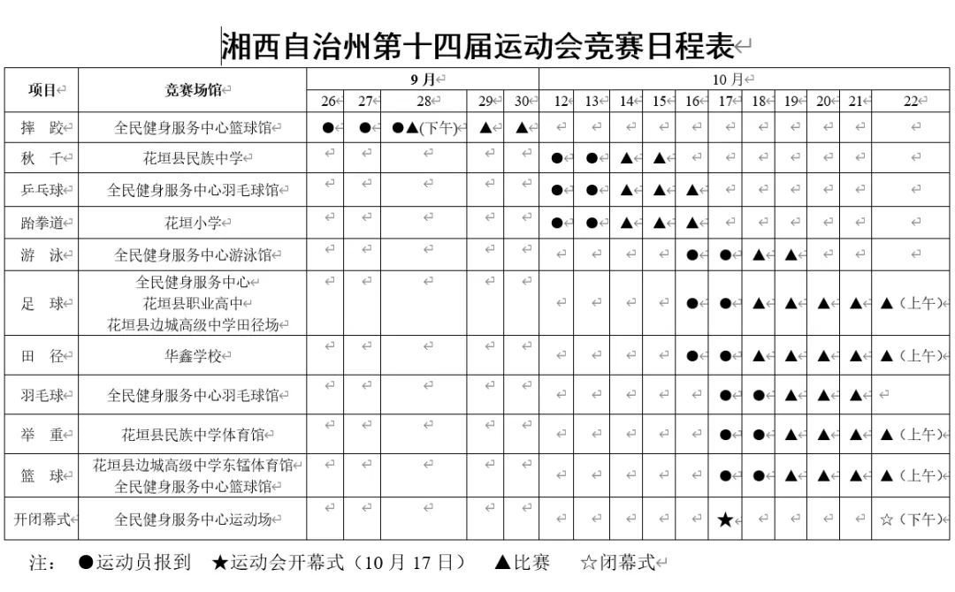 州运会开幕式联排！跆拳道、乒乓球、秋千比赛明天开赛！（附日程表）-第12张图片-江南体育app平台下载最新版(中国)官方网站ios/安卓通用版/手机app